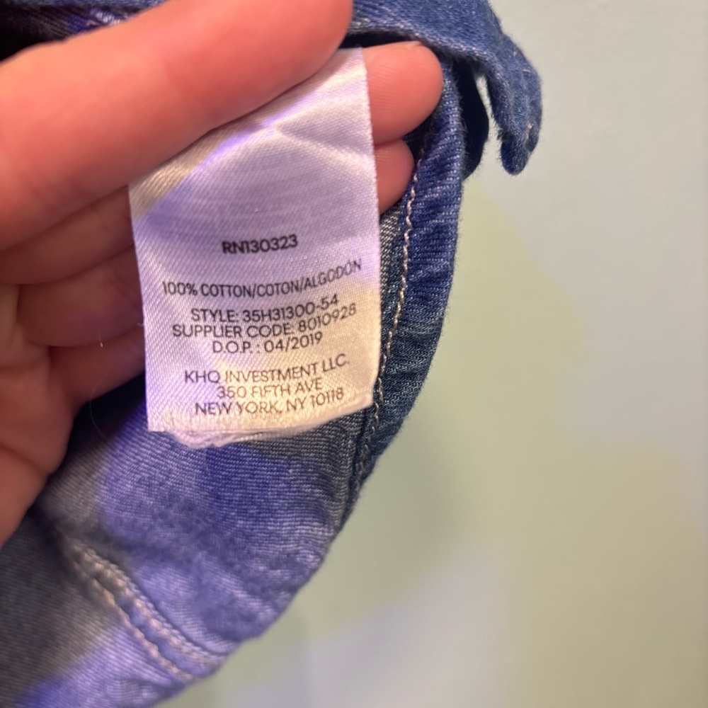 Calvin Klein Jeans Girls’ Blue Denim Button Down Shirt Dress Size M (8/10)​ - Picture 5 of 10